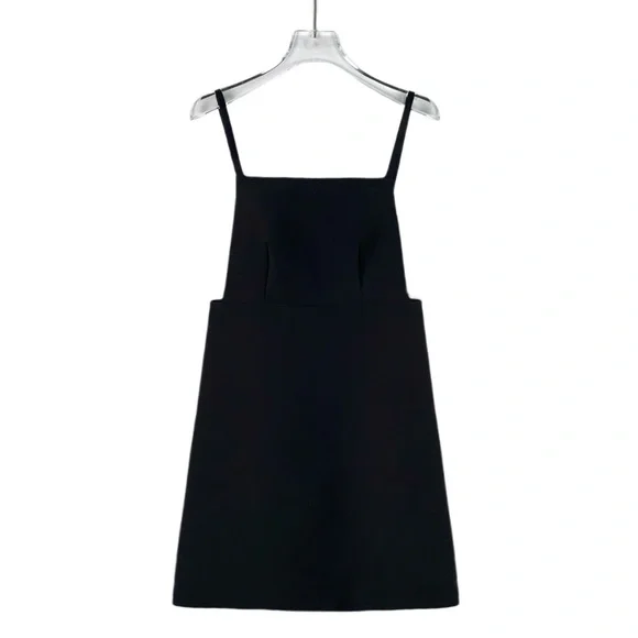 Prada | Dresses | Prada Black Wool Mini Dress | Poshmark